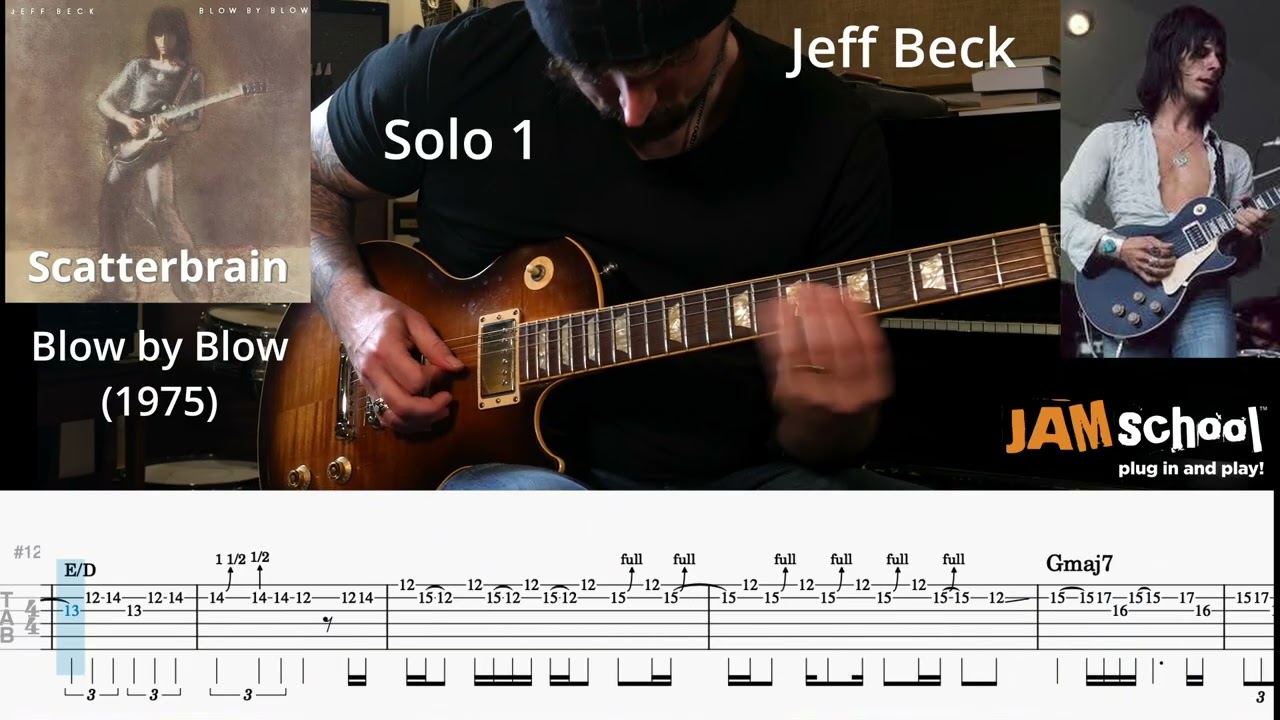 Jeff Beck Scatterbrain Guitar Solo with TAB
