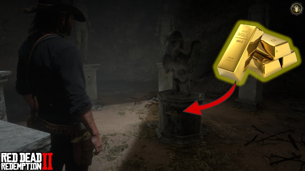 💰 El SECRETO de las ESTATUAS en RDR2: Consigue 3 LINGOTES de ORO en 2 MINUTOS