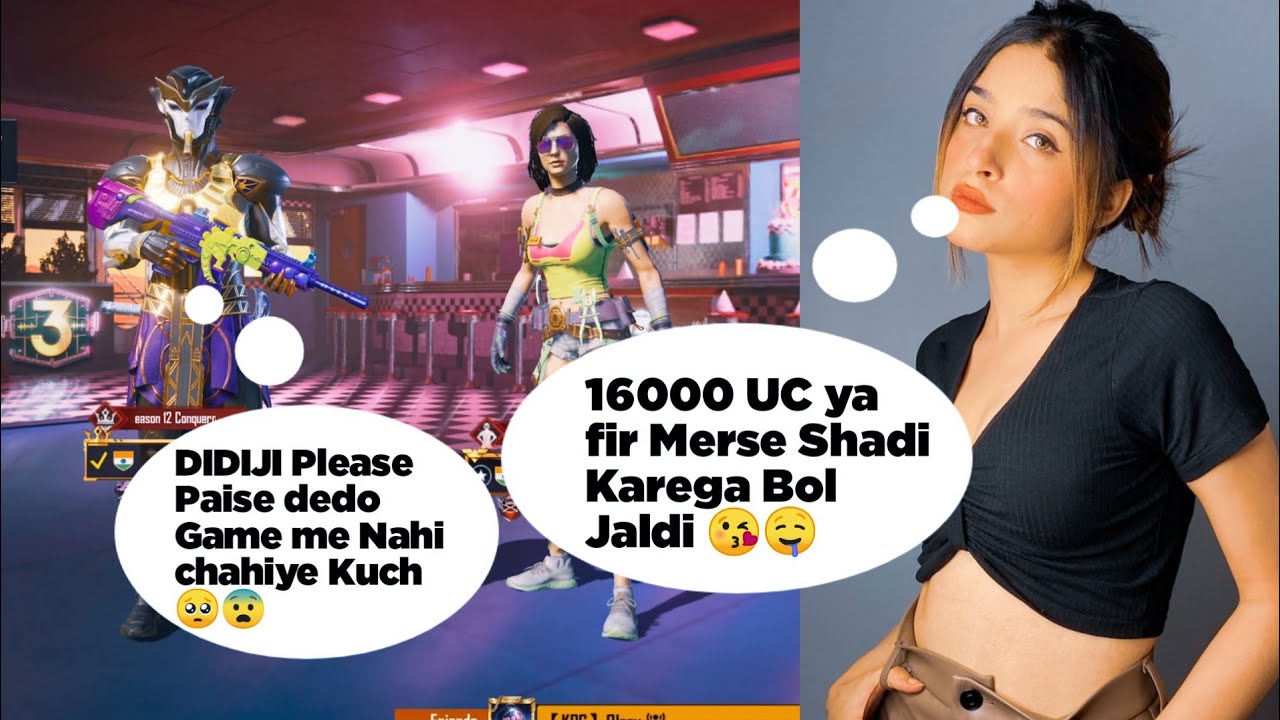 Random CUTE & INNOCENT Girl 🥰Gifted me 16000 UC for Crate Opening 😳& TEACH ME PUBGMO BILE [VampFyre]