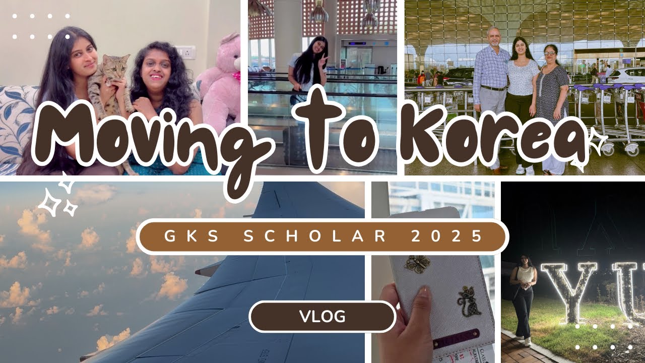Moving to South Korea 🇰🇷✈️ | #gksastudy | #southkorea Vlog | Living Alone in South Korea 📍💜