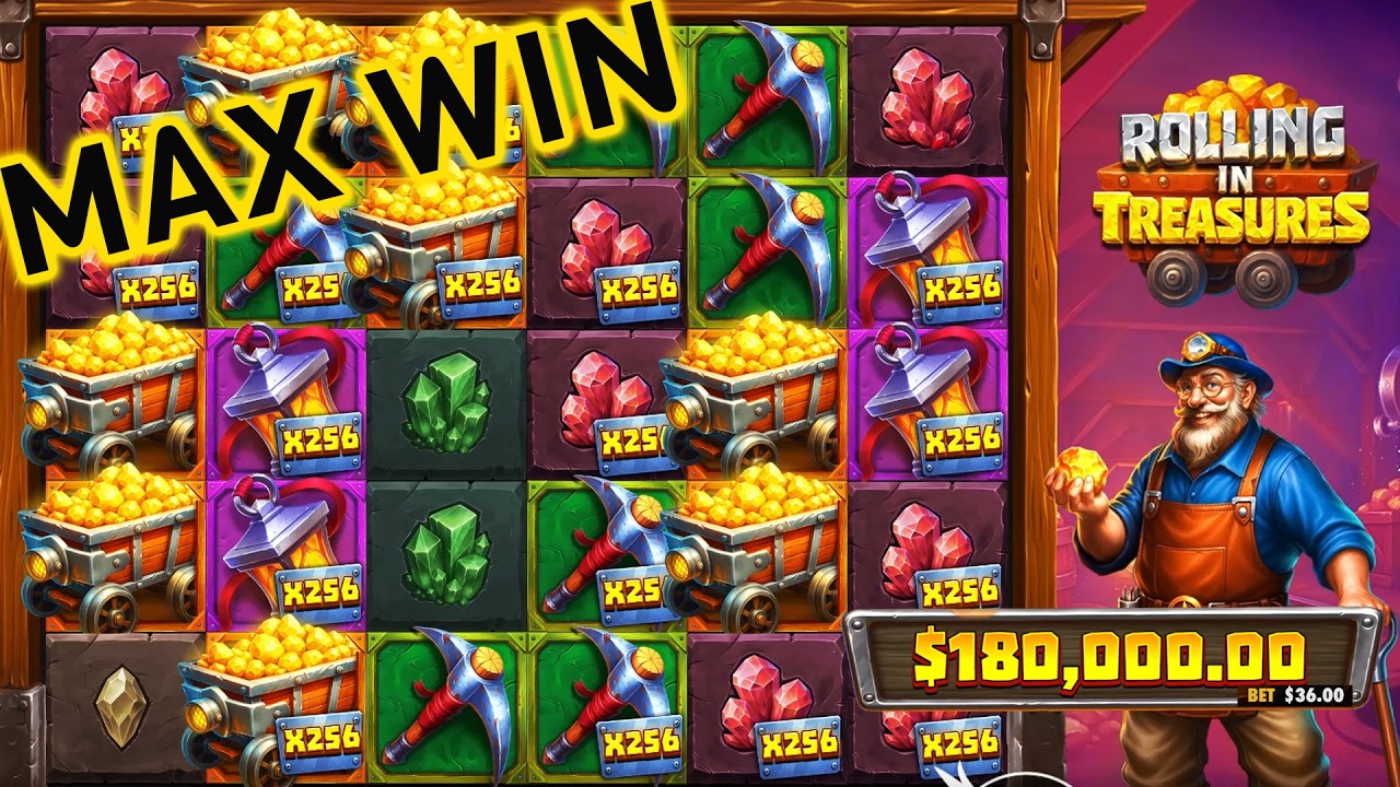 CASINO forra no ROLLING IN TREASURES - Slot da Pragmatic - Mais um MAXWIN INSANO! 5.000x! BET de $36