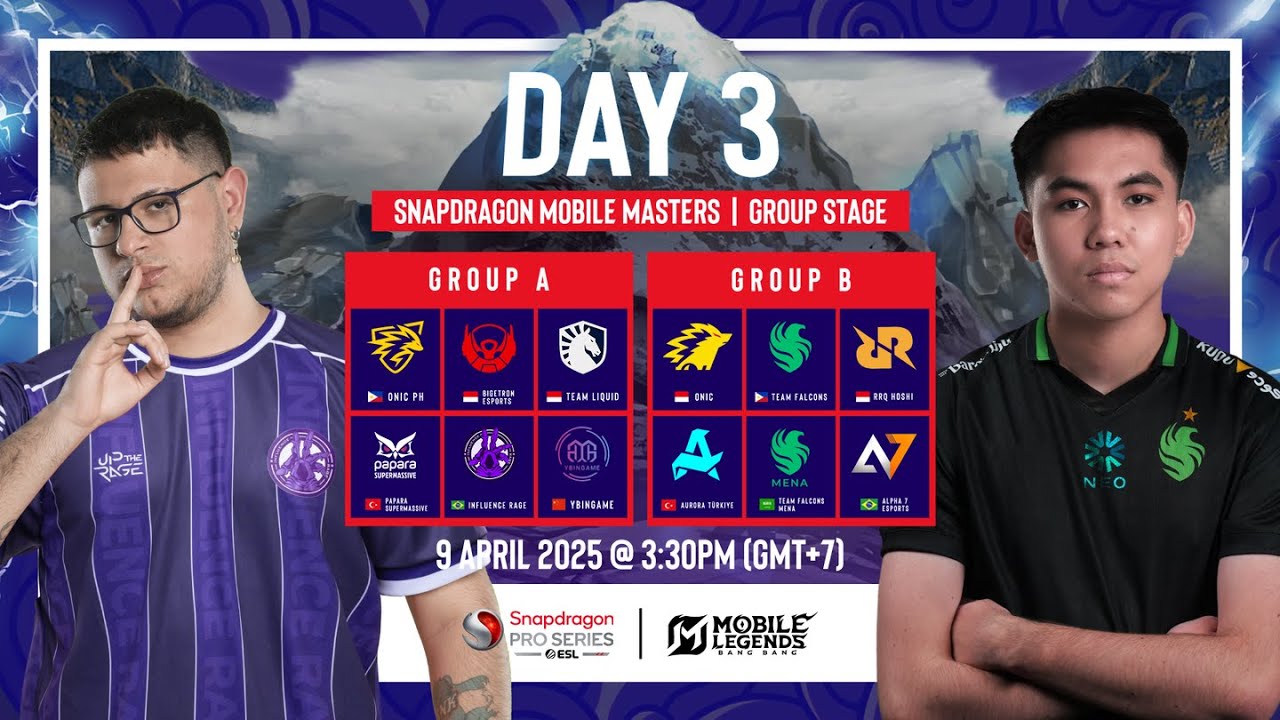🔴 [Stream B] MLBB | Snapdragon Mobile Masters Day 3 | Group Stage