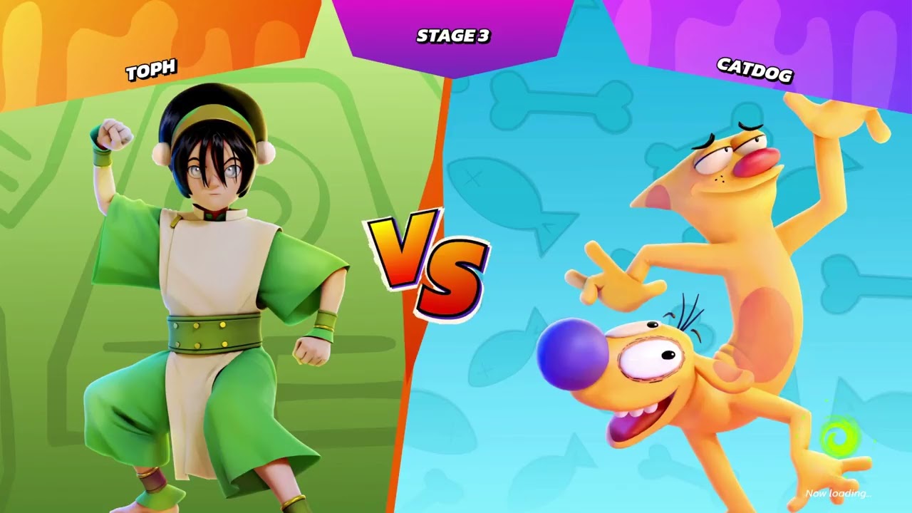 Nickelodeon All-Star Brawl (Аркадный режим - Очень сложно): геймплей за Тоф.