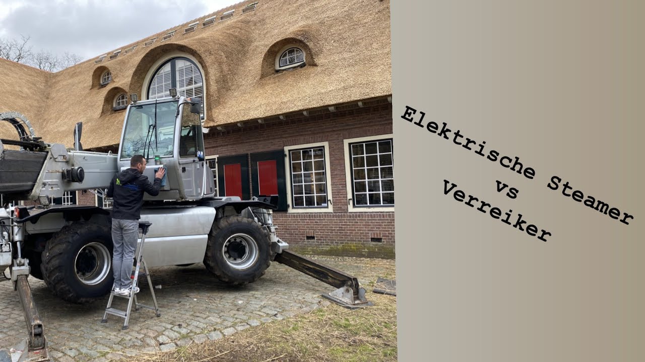 Met een elektrische stoomreiniger een verreiker of kraan schoonmaken gaat dat lukken?