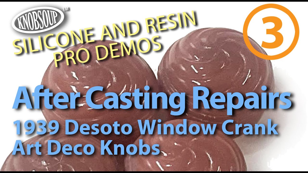 After casting resin knobs
