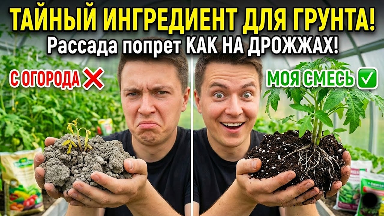 ВЫБРОСЬТЕ ЭТУ ЗЕМЛЮ! Она убивает рассаду. Секрет мощных корней раскрыт навсегда!