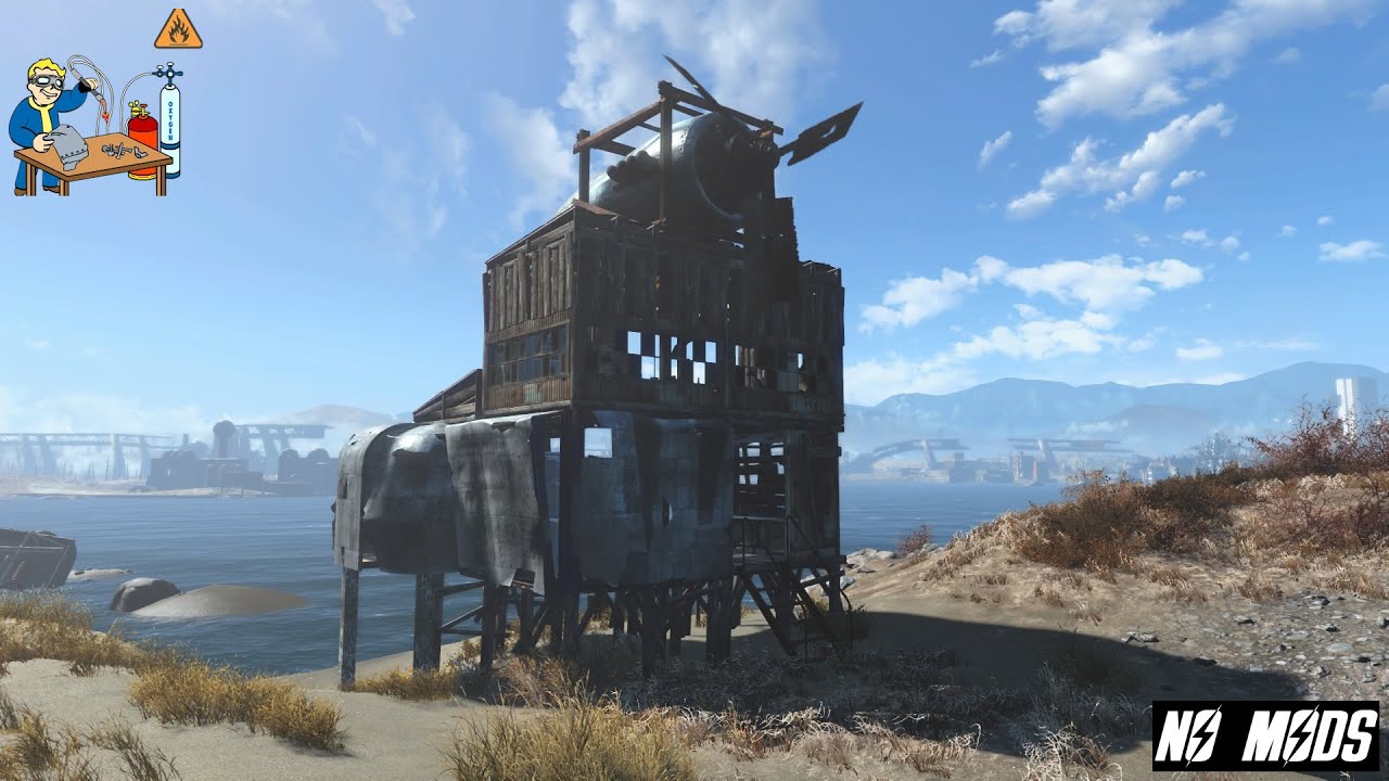 wind turbine - FALLOUT 4  15 min build (no mods)
