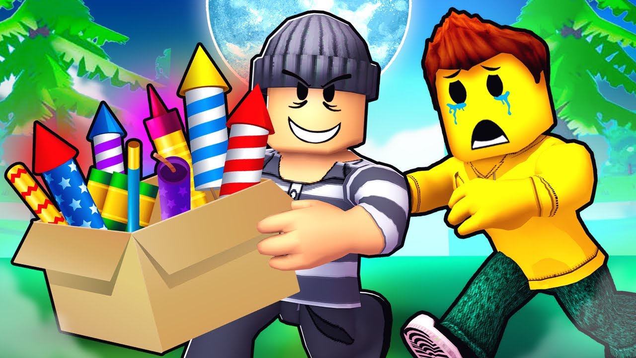 Ein DIEB KLAUT MEINE SILVESTER RAKETEN & KNALLER in Roblox Snapchat!