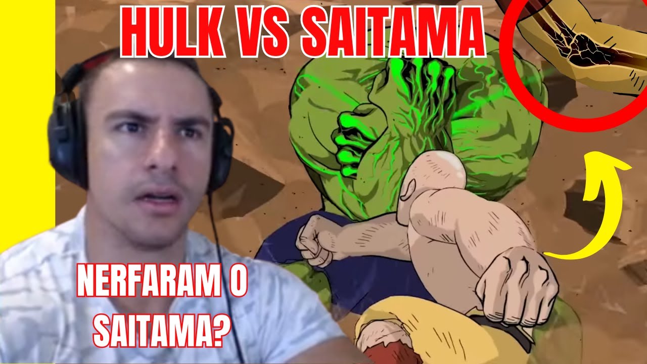 SUPER XANDÃO REAGINDO SAITAMA VS HULK (SAITAMA FRACO?)