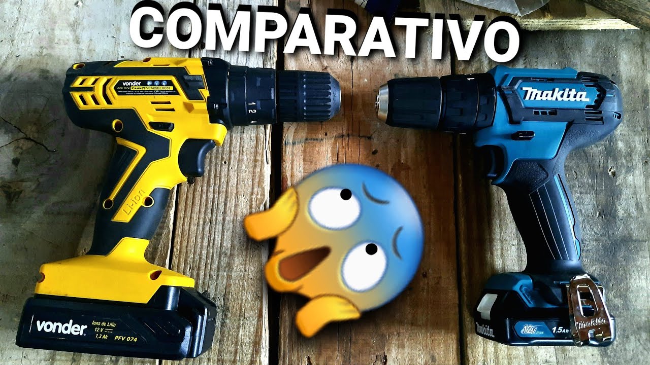 COMPARATIVO DE PARAFUSADEIRAS VONDER PFV074 E MAKITA HP333DWYE