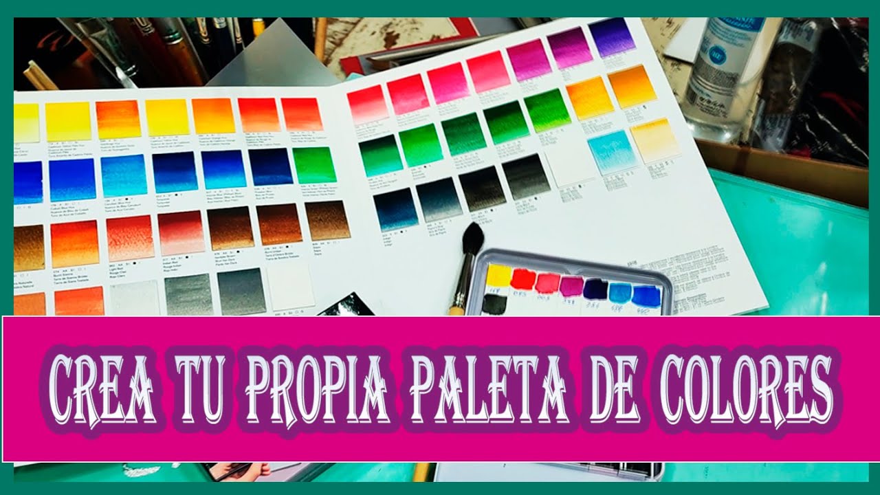 WINSOR AND NEWTON - ACUARELAS - 1º PARTE -CREA TU PROPIA PALETA DE COLORES.