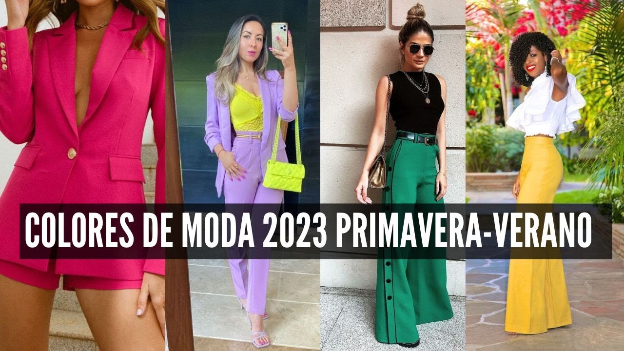 COLORES DE MODA 2023 / tendencia colores del año primavera verano 2023 / tonos de temporada /Pantone