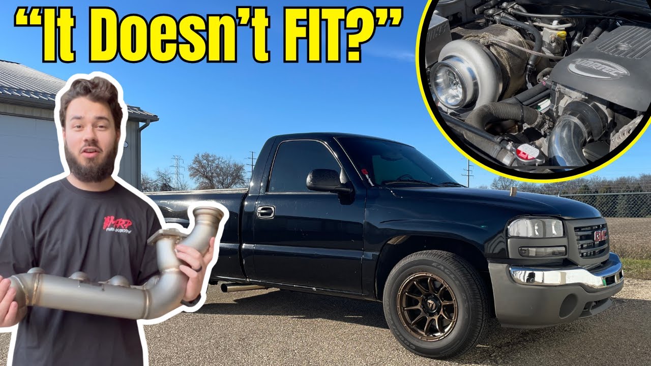 Huron Speed T6 Turbo kit install & First START (BIG TURBO) on the AWD GMC Sierra