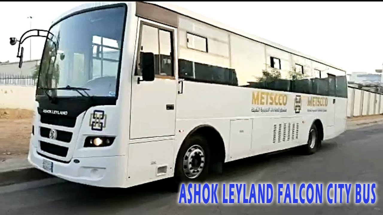 Ashok Leyland Falcon City Bus Specification Review include engine, features, seating capacity