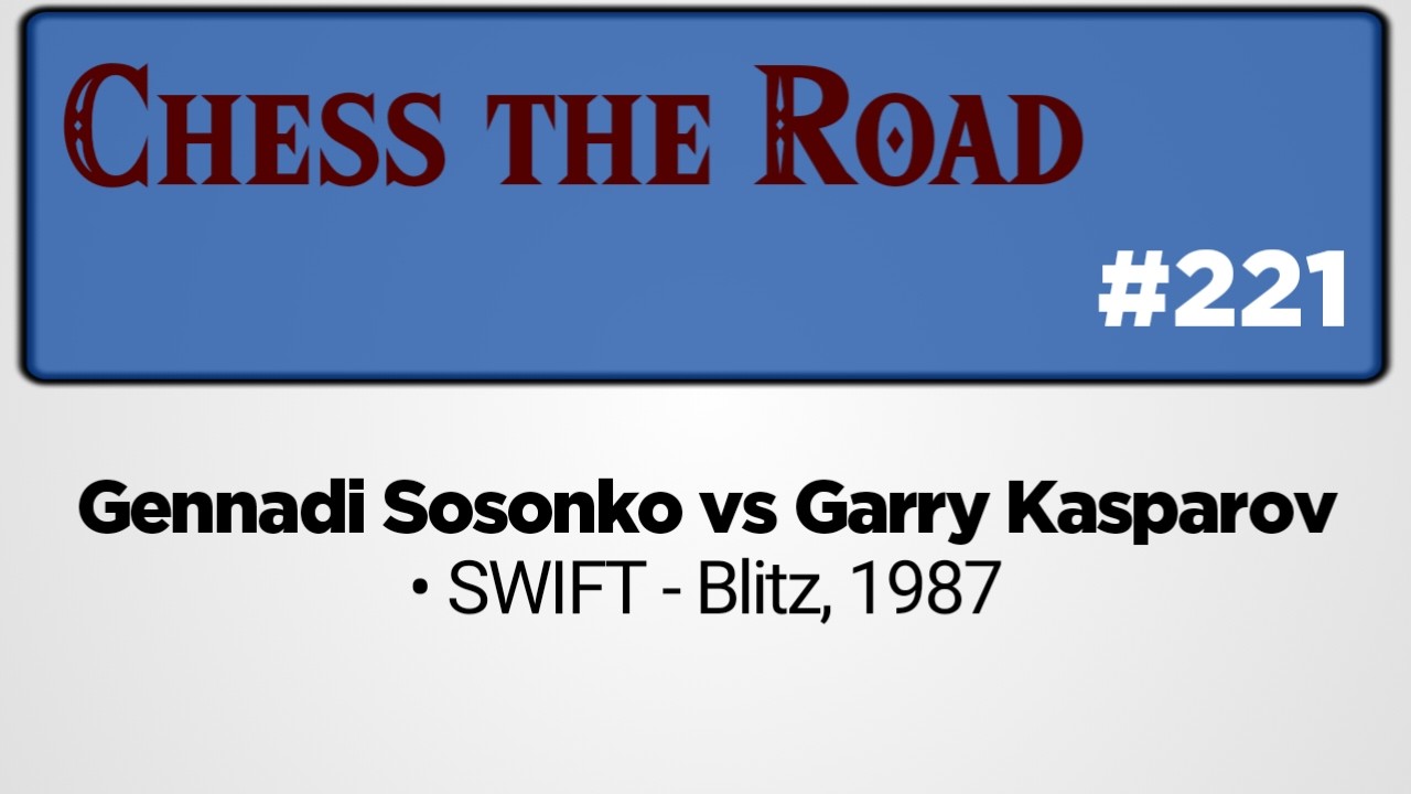 Gennadi Sosonko vs Garry Kasparov • SWIFT - Blitz, 1987