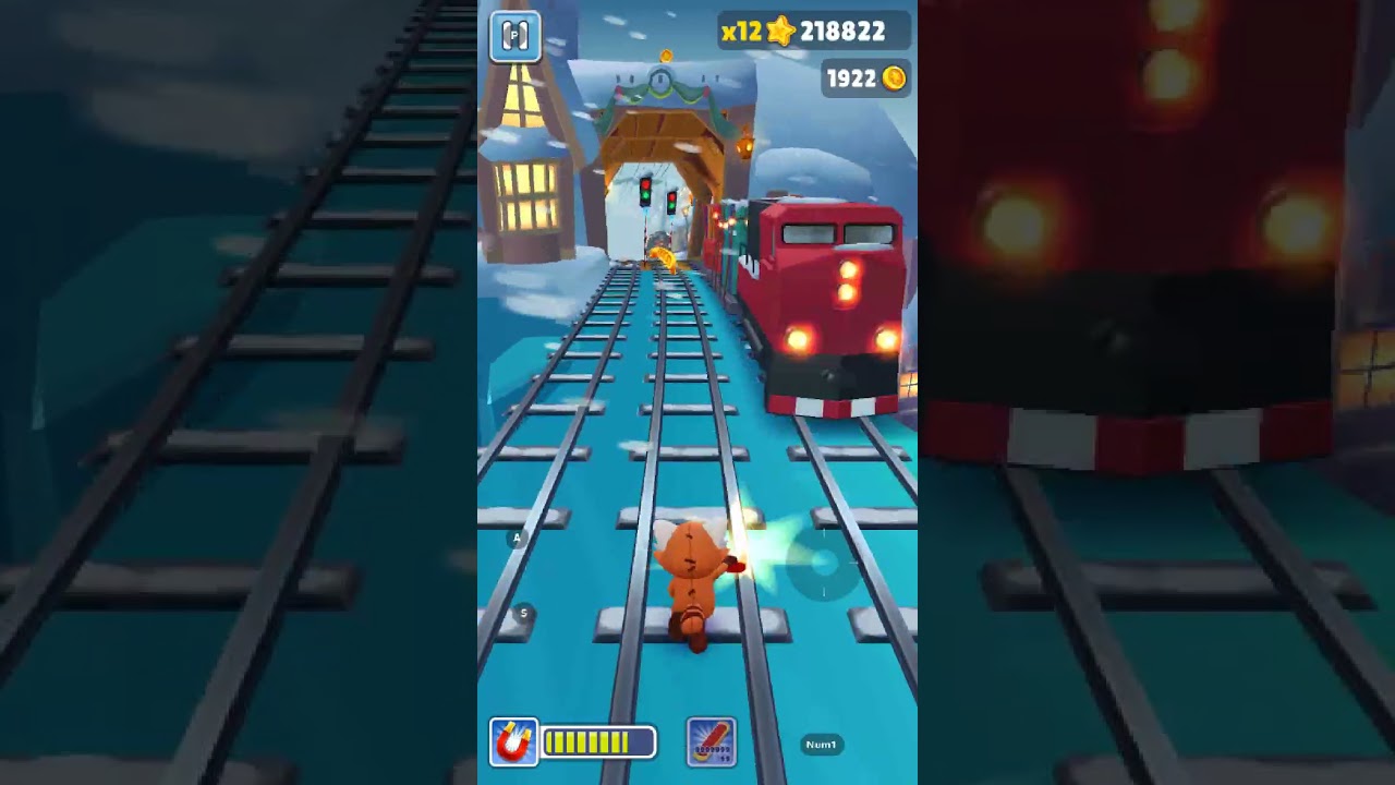 red panda subway surfers north pole gameplay NO CONTINUE