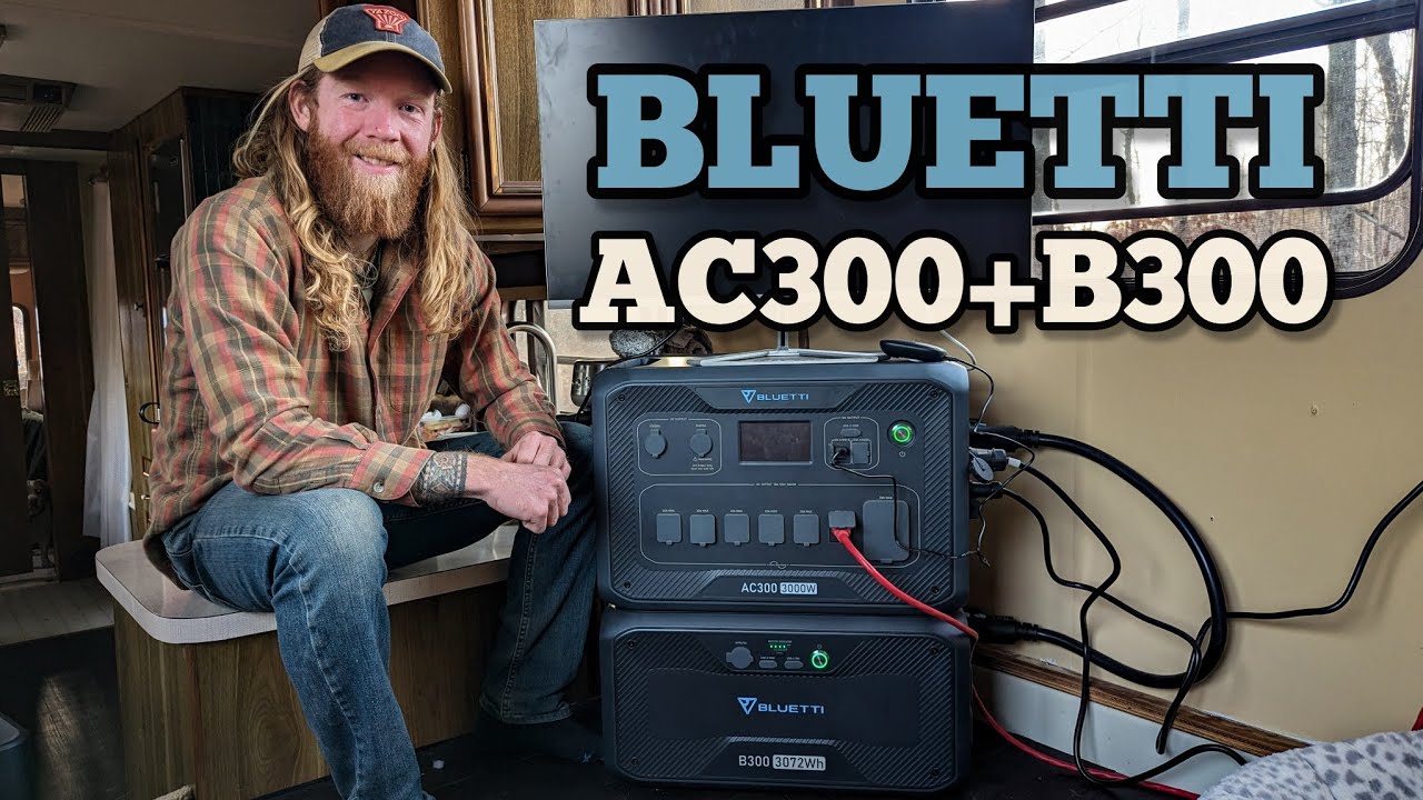 BLUETTI AC300+B300 обеспечивает электропитанием наш крошечный автономный дом