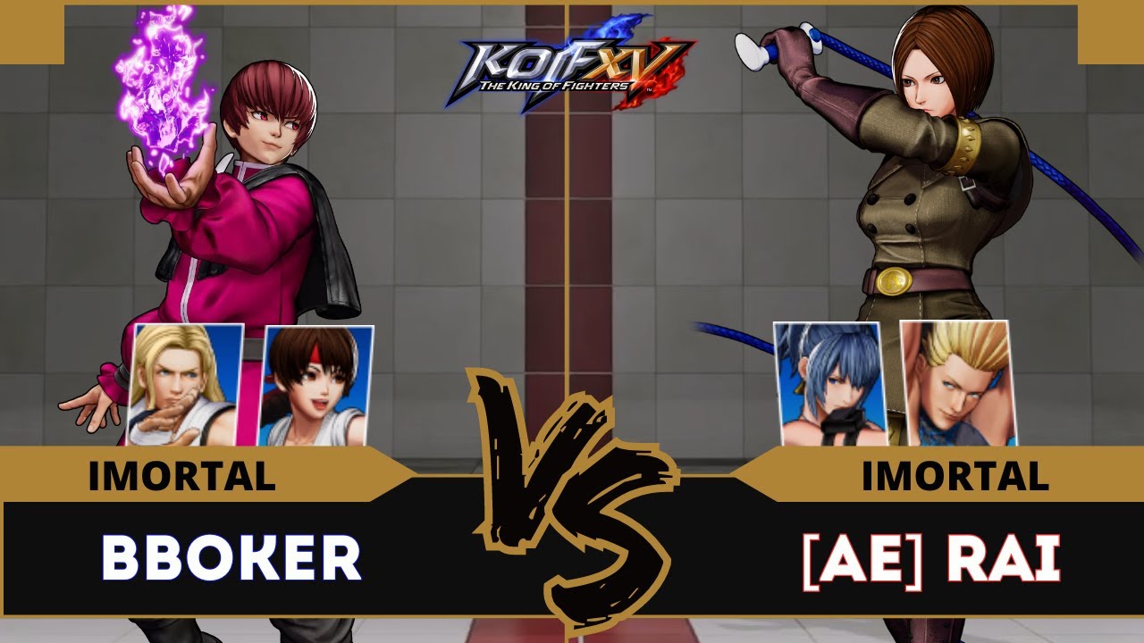 KOFXV🕹️BBOKER (O.Chris/Yuri/Andy) vs AE RAI (Whip/Leona/Benimaru)▰Replay Match - 20/05/24