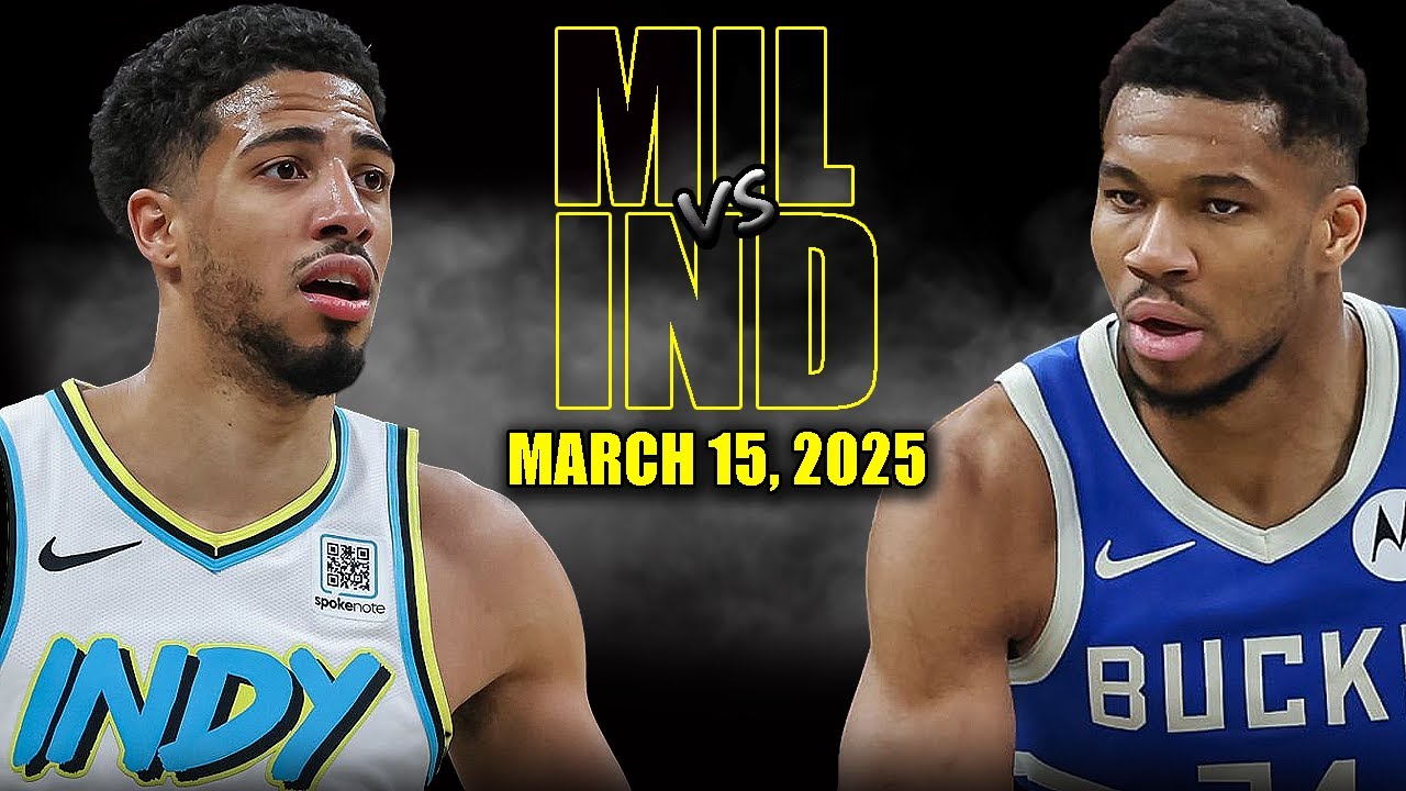 Milwaukee Bucks vs Indiana Pacers Full Game Highlights - March 15, 2025 | NBA Regular Season