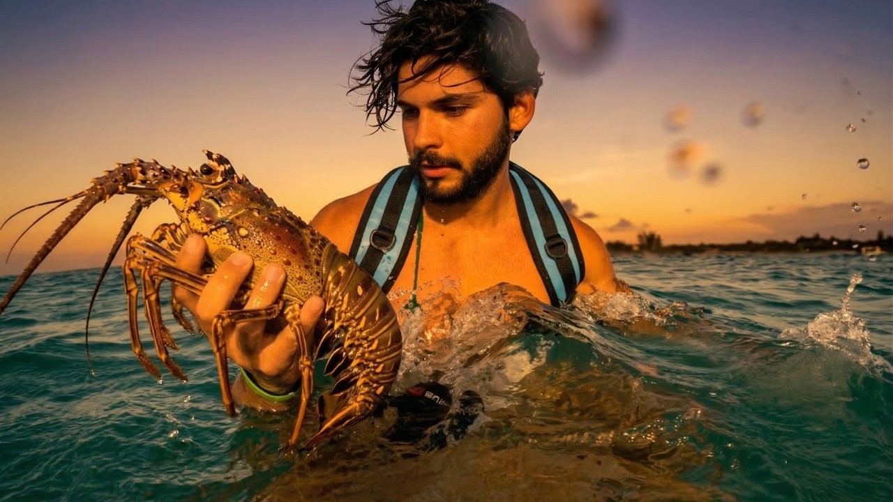 I Had 2 Hours to Catch 6 Lobster Before Sunset | Catch & Cook