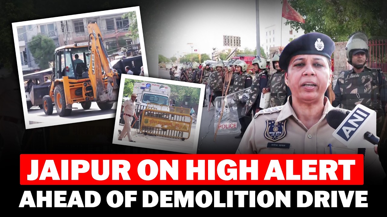 Jaipur on Alert: Internet Shut, Security Tightened Ahead of Demolition Drive | Temple | Mosque