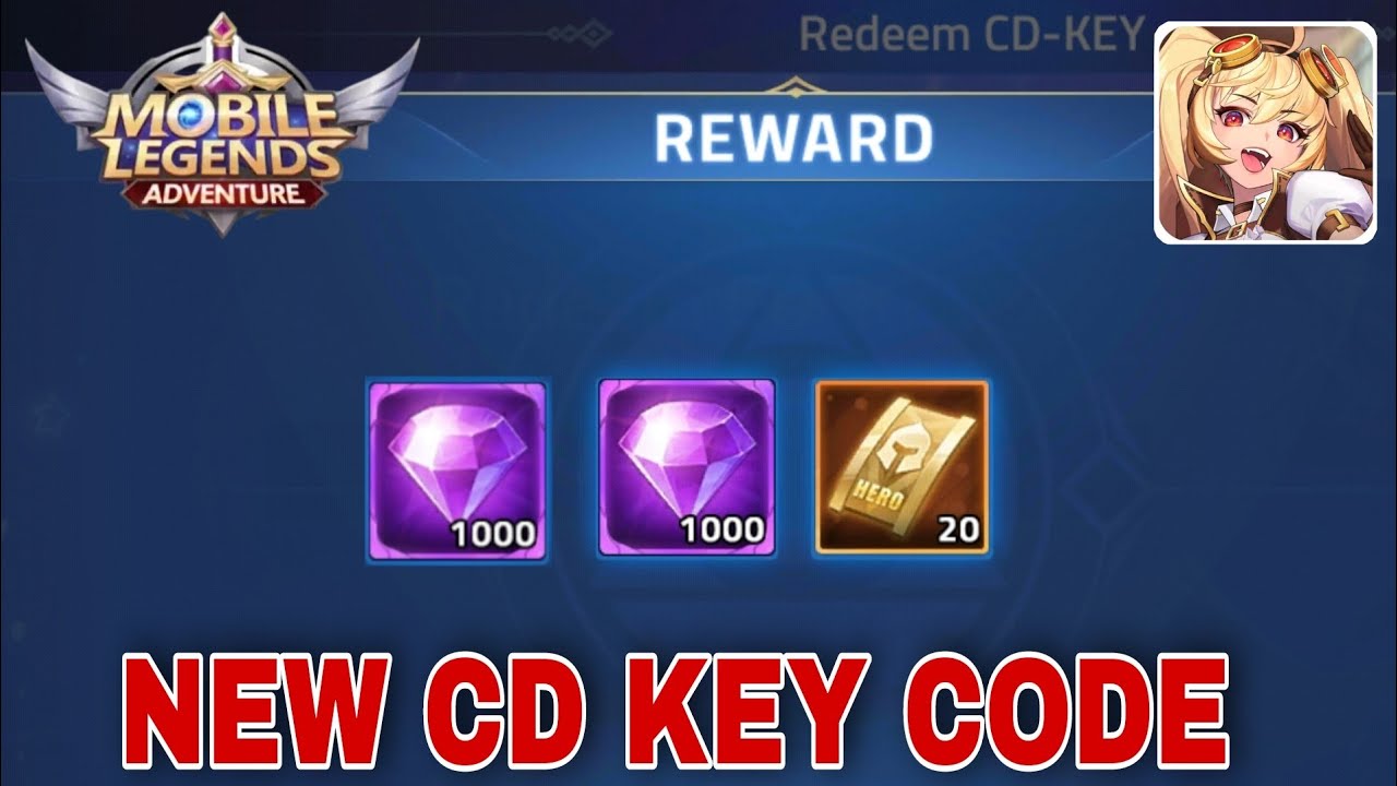MLA NEW CD KEY CODE 2022 | ML ADVENTURE CD KEY | MOBILE LEGENDS ADVENTURE CD KEY