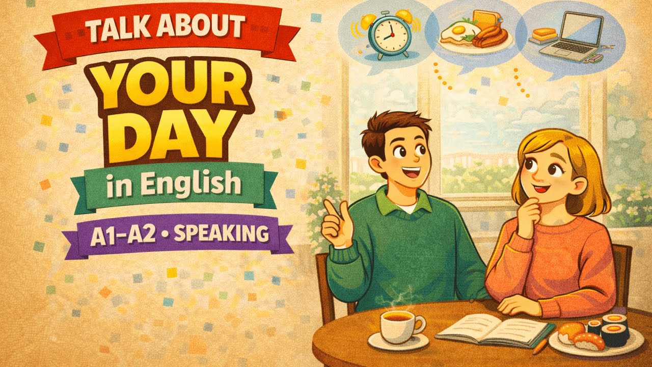 English For Beginners : Talk About Your Day in English