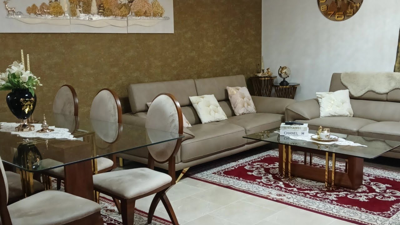 روتين الخريف مع زخات المطر ❤️جولة في صالون ومدخل البيت بسبوسة بطاطا كوشة بالحوت توجد في رمشة والبنة
