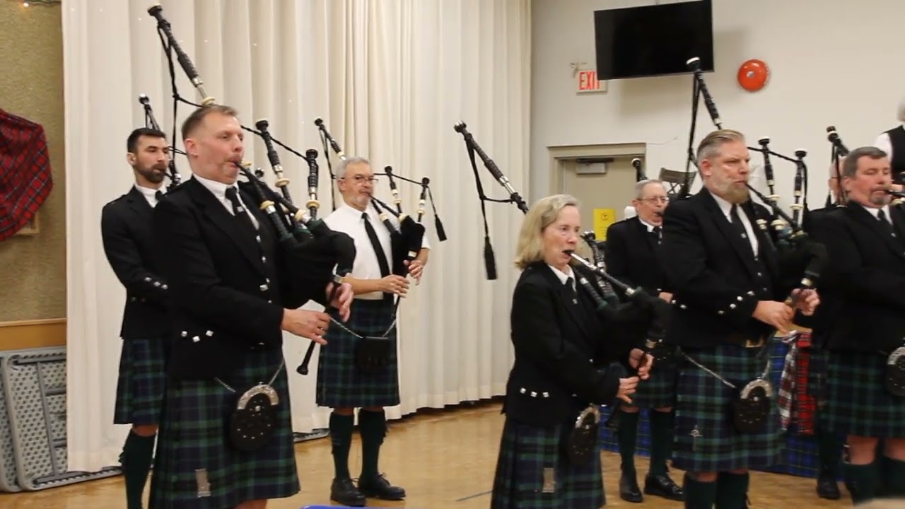 Kinc Record, Kincardine Scottish Pipe Band performs at Robbie Burns Supper, Jan  24, 2026