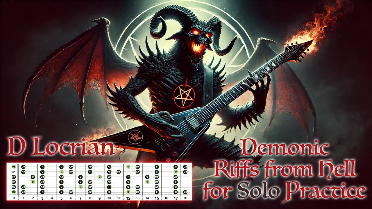 Metal Backing Track in D Locrian - 135 bpm | D Standard Tuning