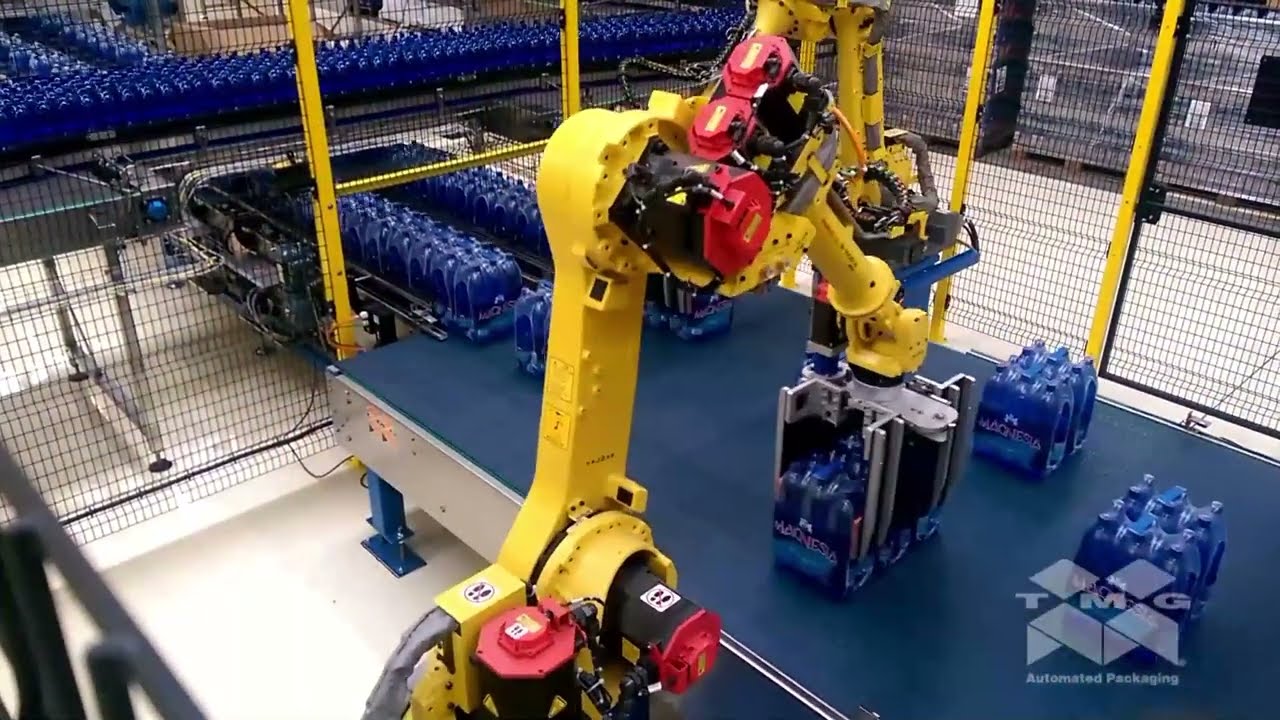BALE HANDLING SYSTEM WITH ROBOT - sistema de movimentação de fardos  robô