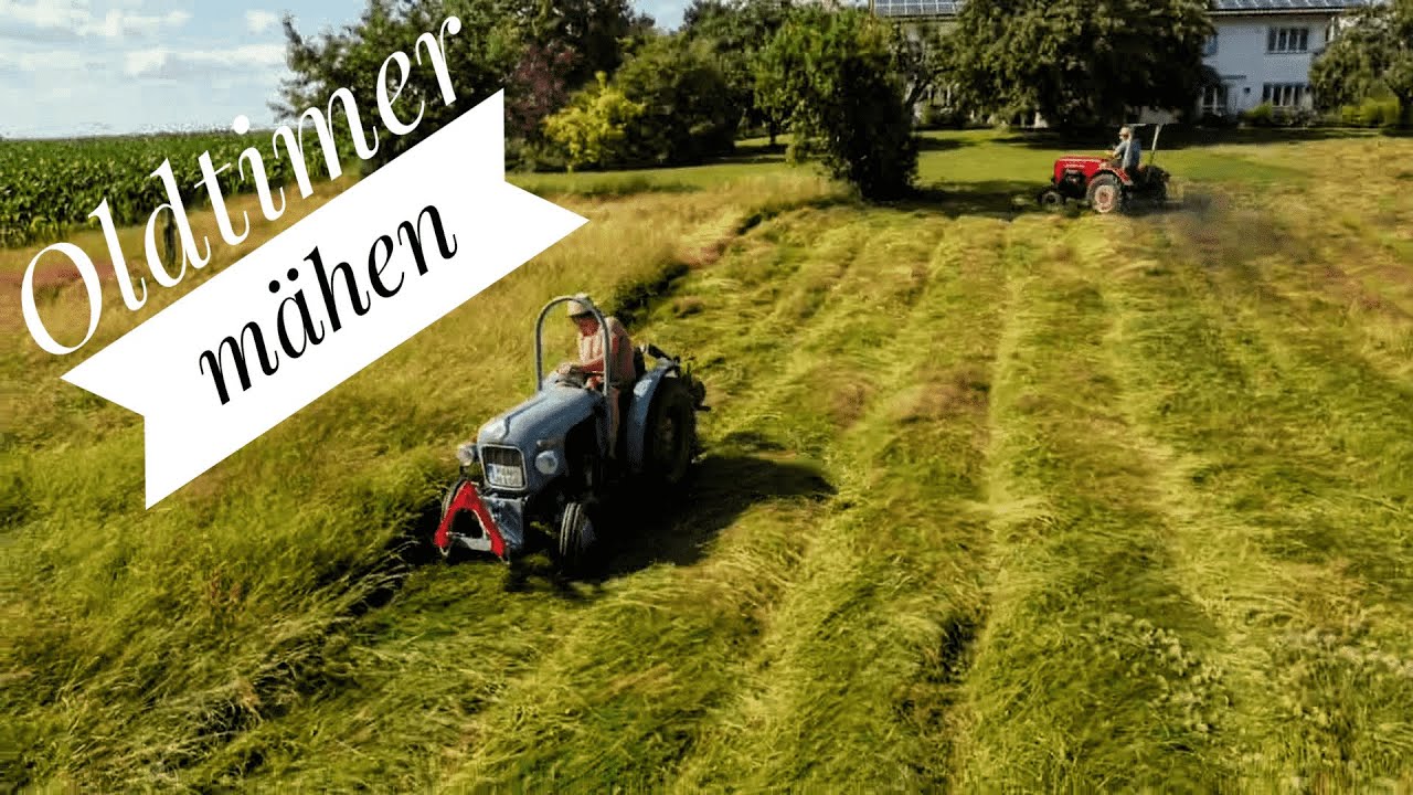 Oldtimer mähen | Porsche, Eicher, Deutz-Fahr