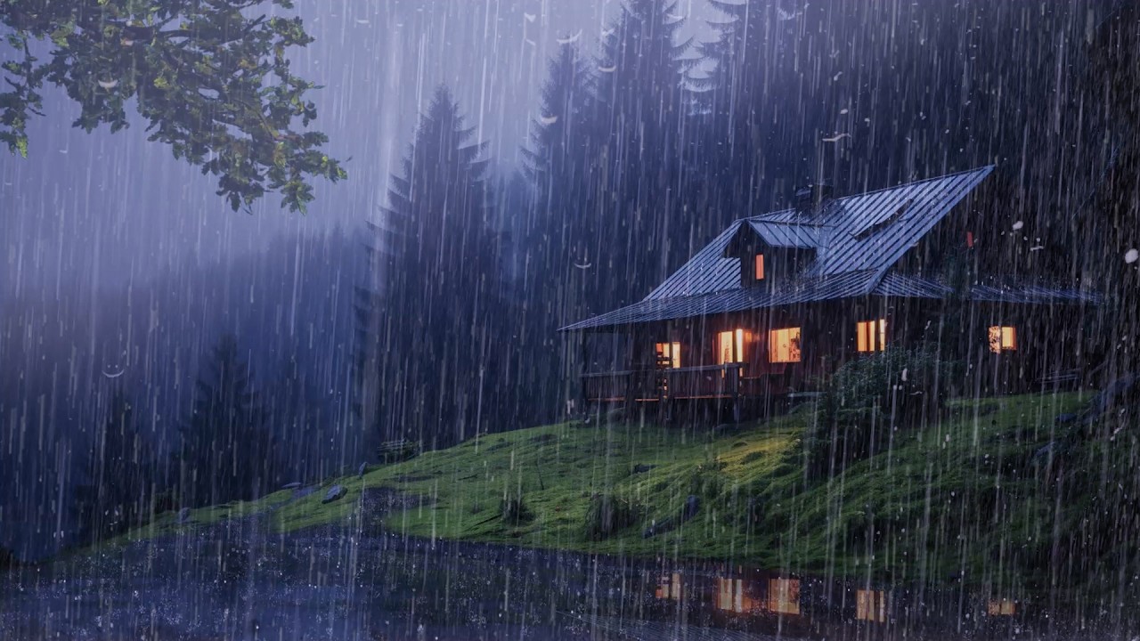 Perfect Rain Sounds For Sleeping - Intense Rainstorm for Deep Sleep & Relaxation, Relax , Study