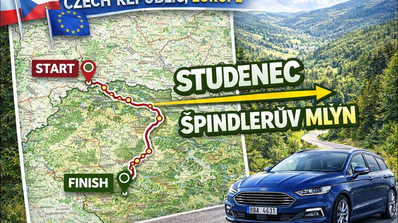 Czech Republic Scenic Drive 🇨🇿 Studenec → Spindleruv Mlyn | Europe 4K