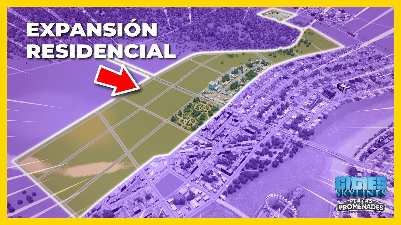 Planificando trazado/layout de la ciudad 🗺️ #8 | Cities Skylines - Plazas & Promenades