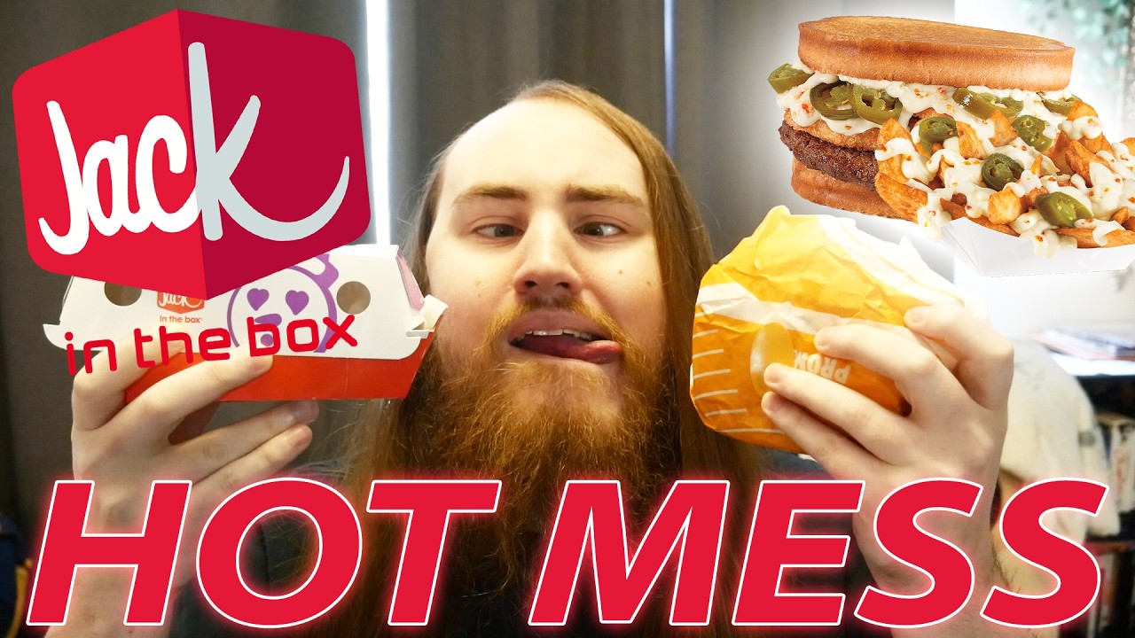 JACK IN THE BOX'S NEW HOT MESS CHEESEBURGER & NEW HOT MESS SAUCED & LOADED POTATO WEDGES REVIEW