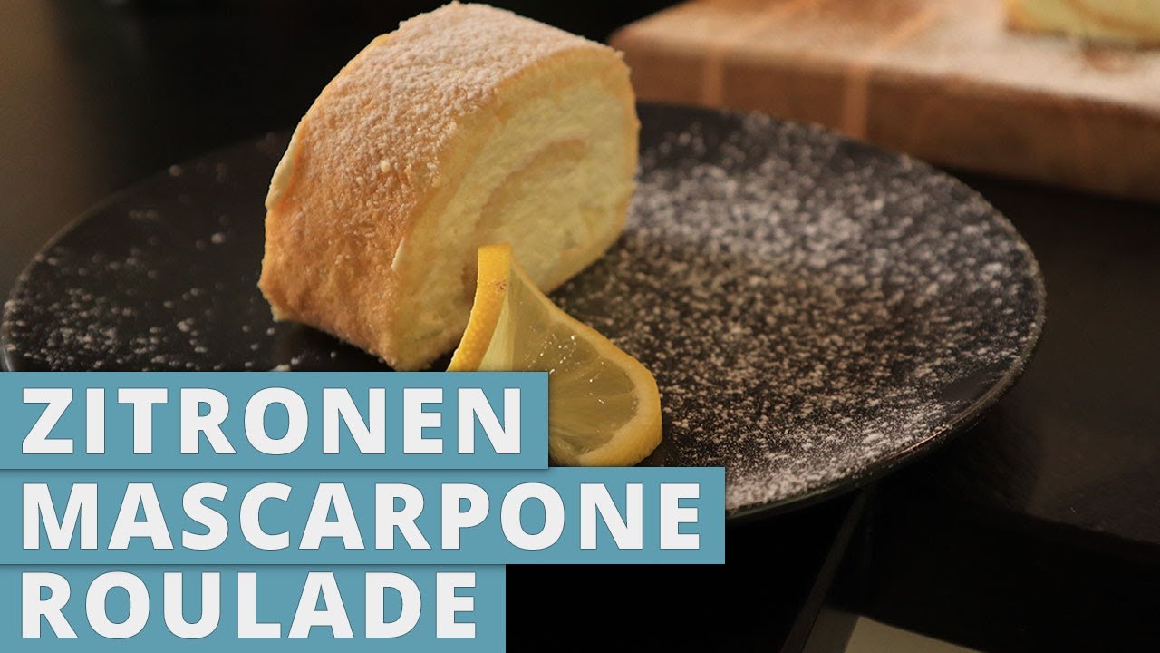 Zitronen Mascarpone Roulade