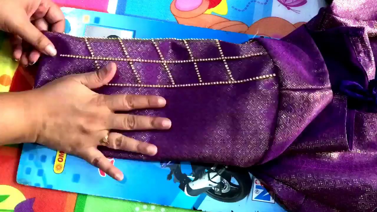 Designer Blouse stone work at home/No Sew/Diy/Handmade