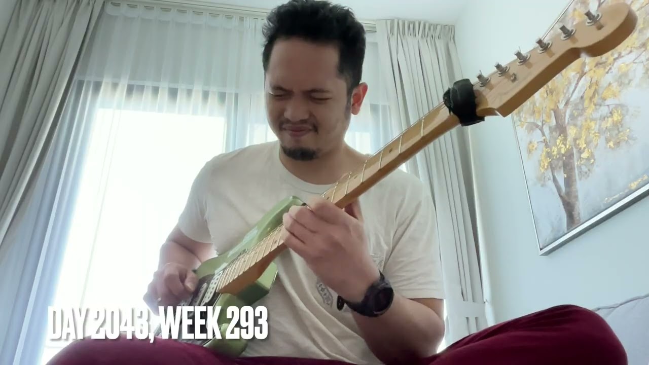 Practicing Improvisation (A Dorian Mode Funky Groove Backing Track) (Day 2037 - 2043, Week 293)