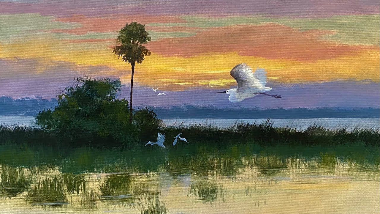 You have to try this acrylic medium!! Acrylic landscape tutorial