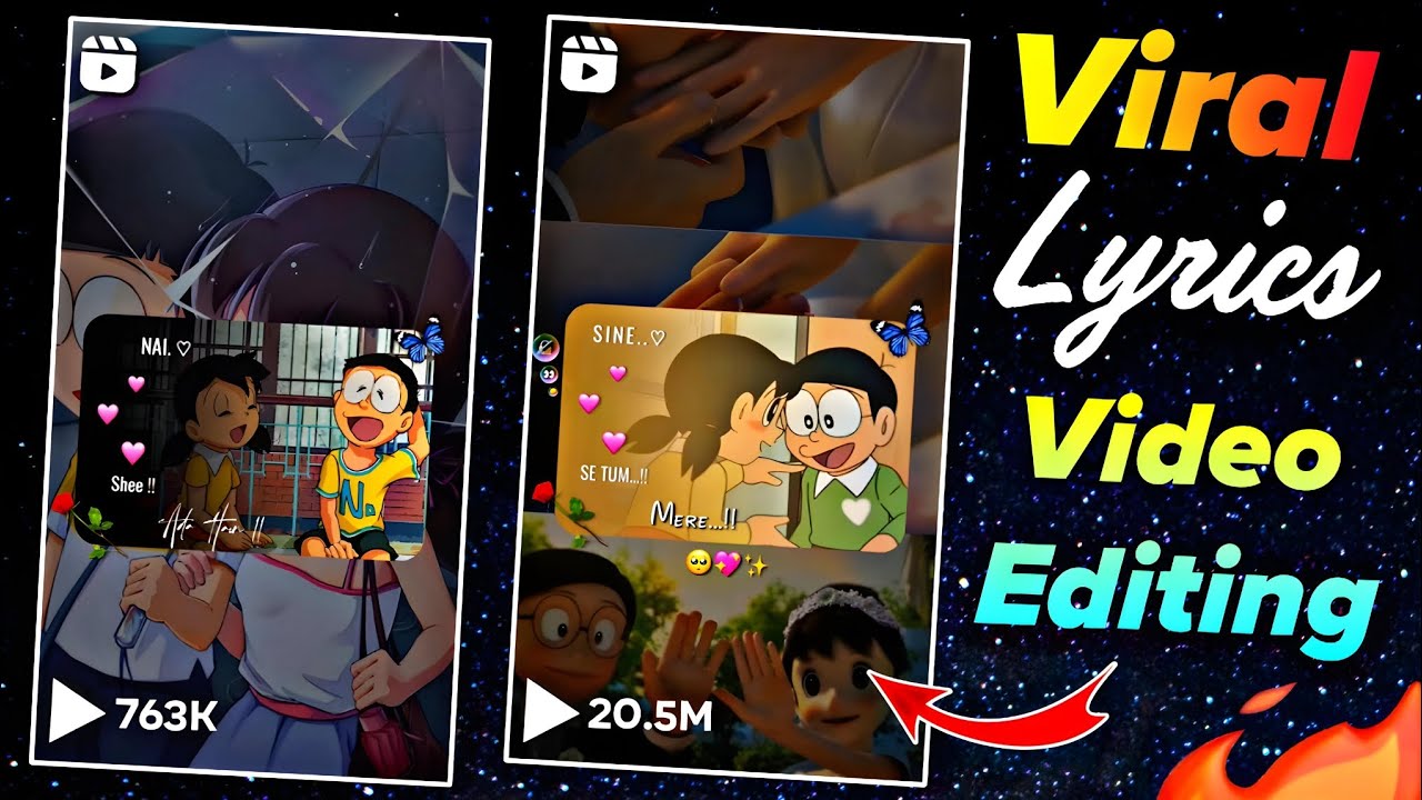 Nobita shizuka lyrics video editing : Trending reels