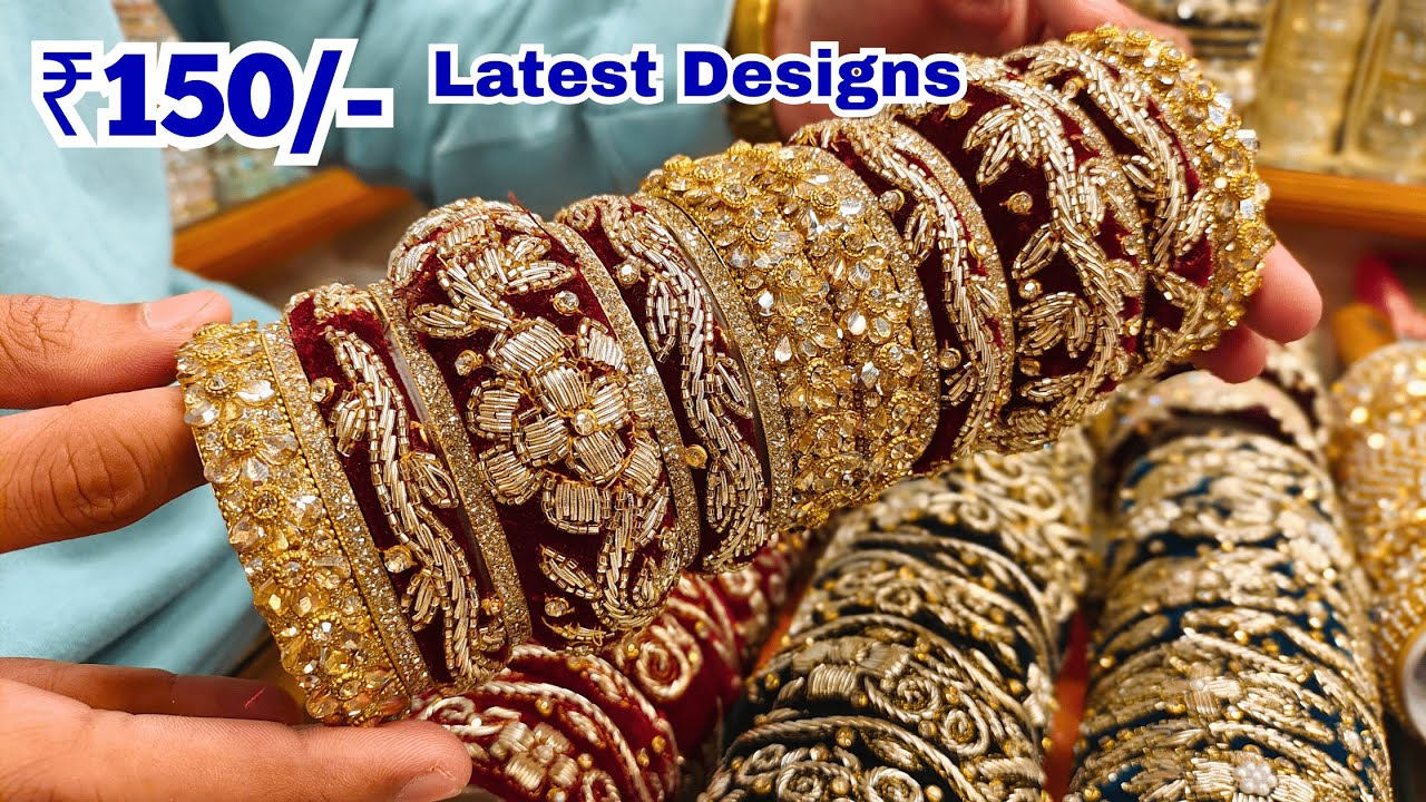 Designer Bridal Bangles 1+1 OFFER | Charminar Ladbazar Wholesale Market Hyderabad Shopping