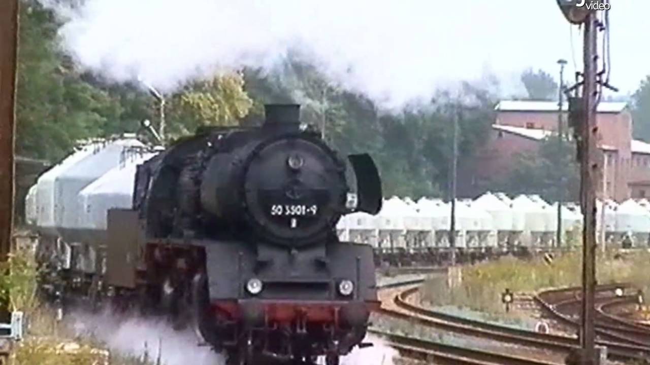 Zementzug zwischen Elstertal und Vogtland mit Dampflok 50 3501-9