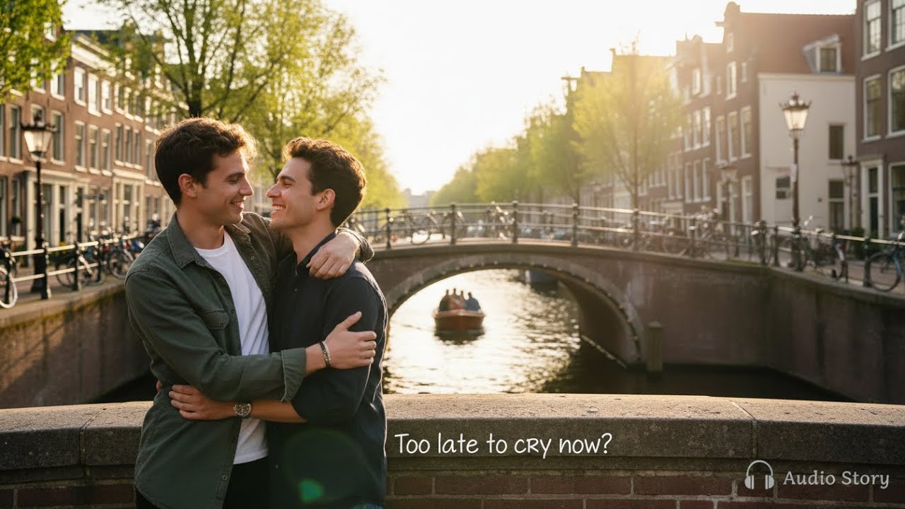 Hij hield me vast terwijl hij glimlachte naar mijn jeugdige liefde — te laat om nu te huilen, toch?