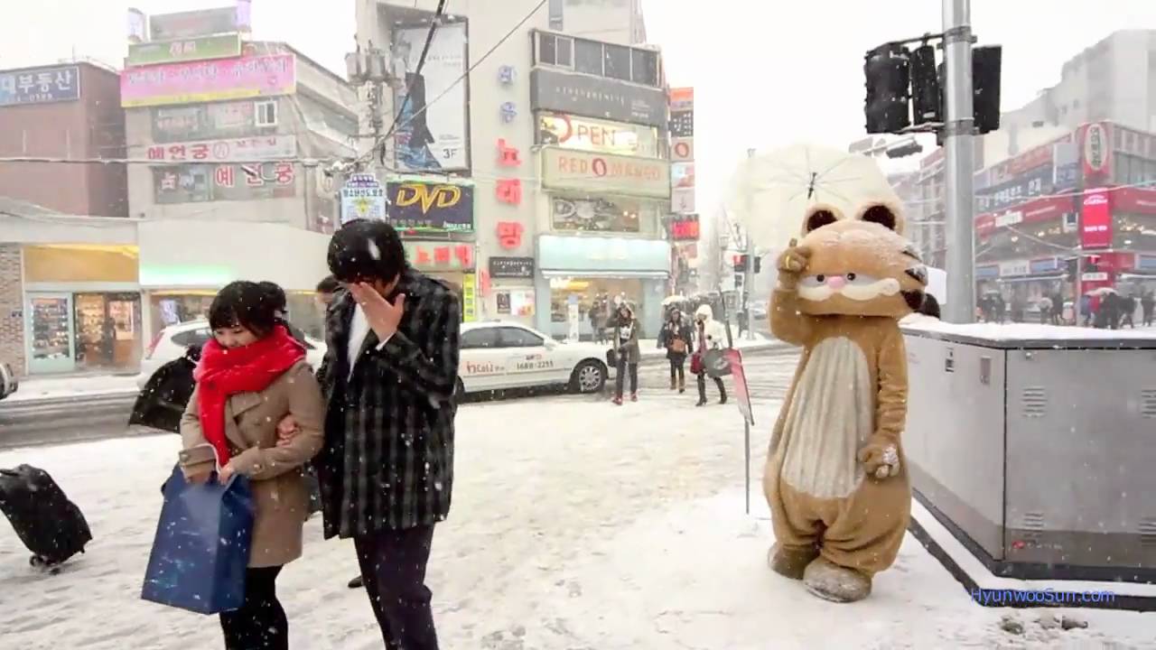 Snow in Seoul