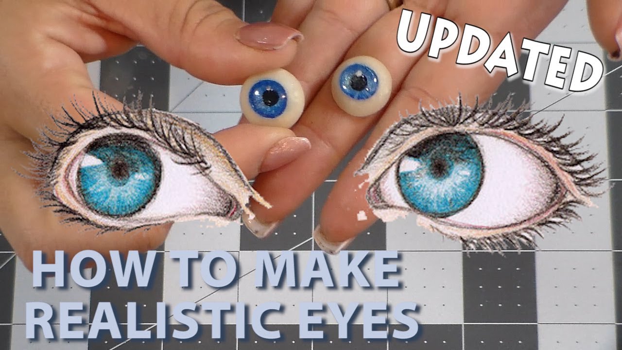 HOW TO MAKE CLAY EYES TUTORIAL  | CLAY CRAFT  DIY | Doll eyes | Cup n Cakes Gourmet