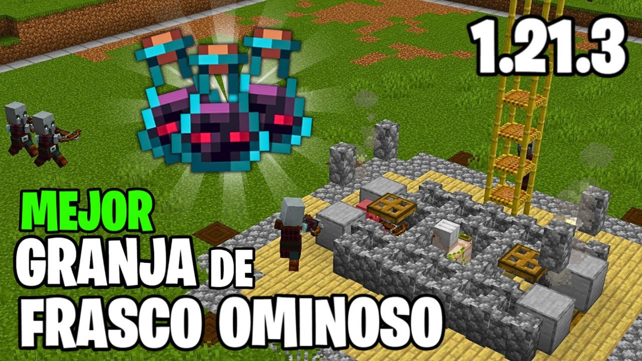 Tutorial de la Granja de FRASCO OMINOSO Infinito 1.21.3! Minecraft Java