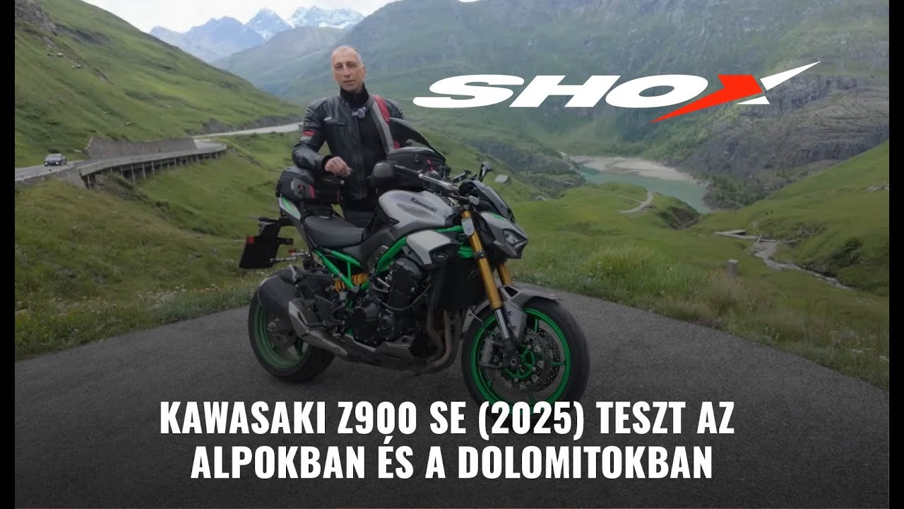 Kawasaki Z900 SE (2025) teszt az Alpokban és a Dolomitokban