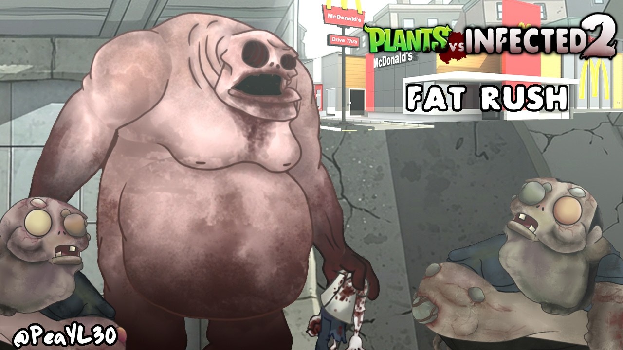 Plants vs Infected 2 MOD BETA Fat Rush (test 5)