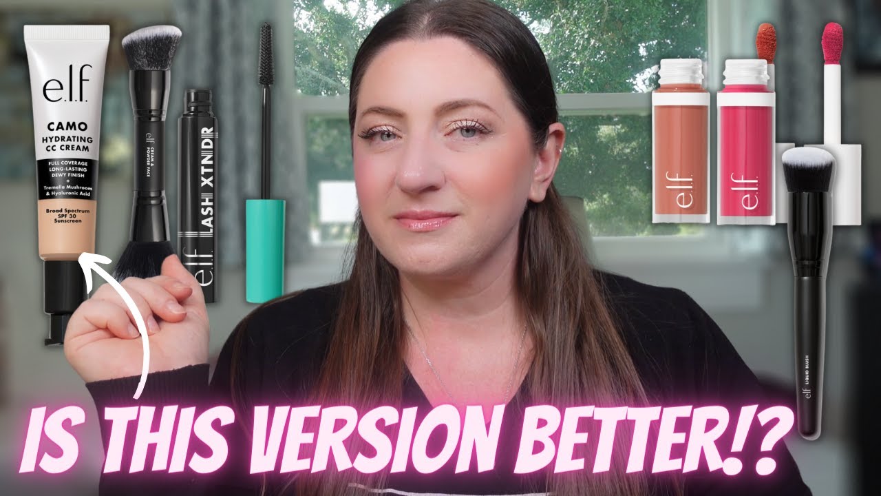 NEW e.l.f Hydrating Camo CC Cream, Camo Liquid Blush, XTNDR Mascara + full day wear test